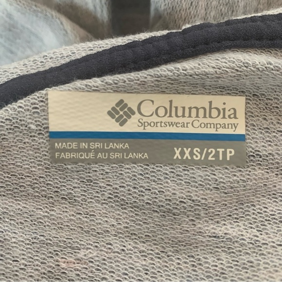 COLUMBIA Full Zip Hooded Jacket Cotton Blend Lightweight Size XXS - Picture 3 of 16